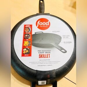 New Food Network 12 inchPre seasoned Cast Iron Skillet